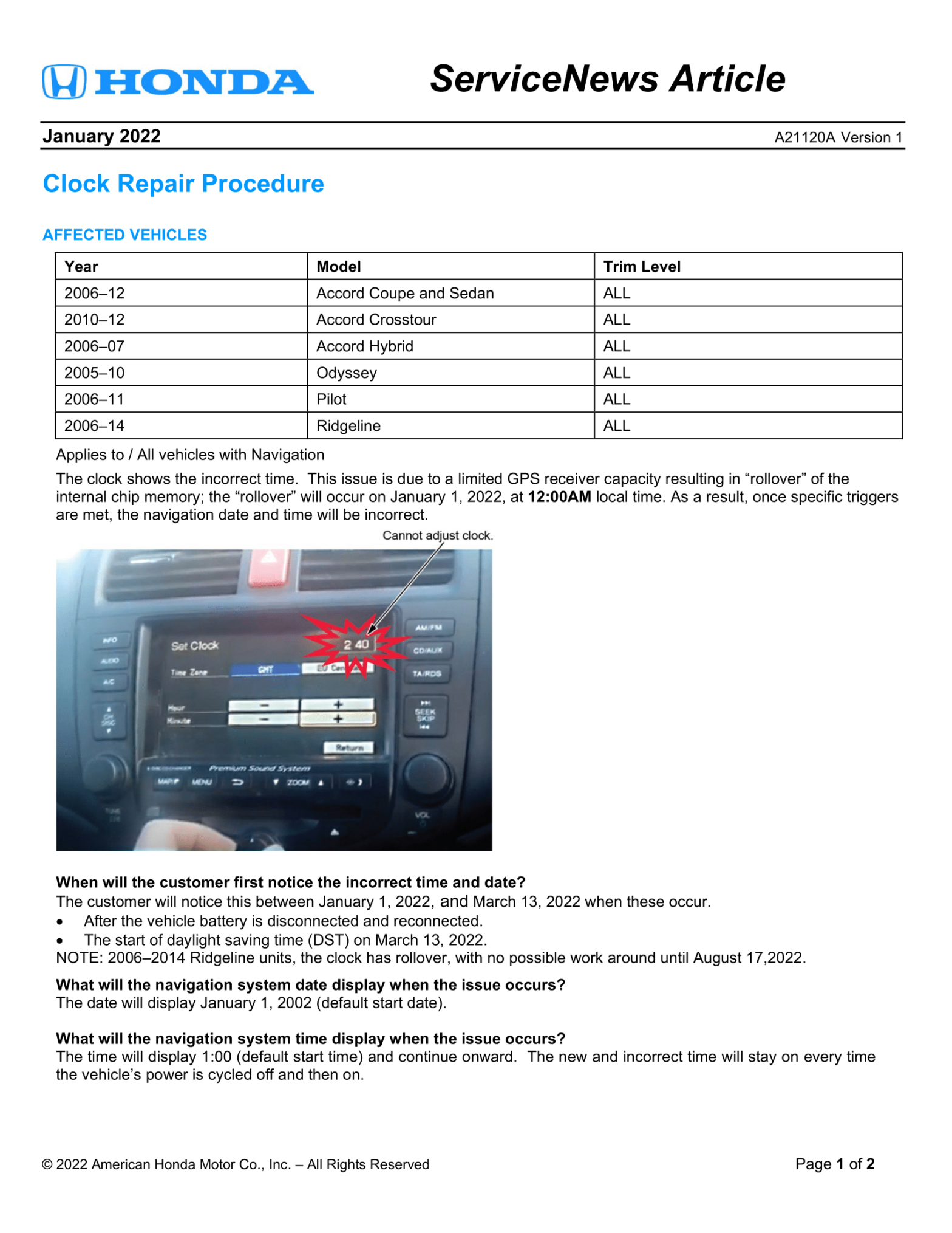 How To Change Clock In Honda Accord 2011 Foster Retion1985